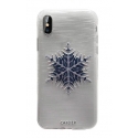 Acc. Чехол-накладка для iPhone X Caseier Snowflake (Силикон) (Разноцветный)