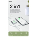.    Baseus Smart 2 in 1 Wireless Charger White (BSWC-P19)
