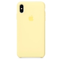 Acc. Чехол-накладка для iPhone Xs Apple Case(Copy) (Силикон) (Желтый) (MGN12FE)