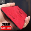 Acc. Чехол-накладка для iPhone XR TGM Luxury Deer Case (Текстиль/Силикон) (Красный/Черный)