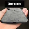 Acc. Чехол-накладка для iPhone Xs TGM Luxury Batman Case (Текстиль/Силикон) (Серый)
