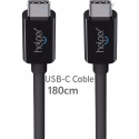 Асс. Кабель Helper USB-C to USB-C (Black) (1,8m)