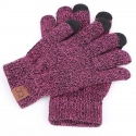 Рукавички MAKEFGE Knitted gloves Purple
