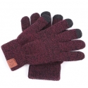 Рукавички MAKEFGE Knitted gloves Red/Black