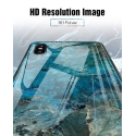 Acc. Чехол-накладка для iPhone Xs Max Tomkas Marble Glass Case (Стекло/Силикон) (Разноцветный) (С-1)
