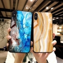 Acc. Чехол-накладка для iPhone XR Tomkas Marble Glass Case (Стекло/Силикон) (Разноцветный) (C-4)