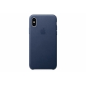 Acc. Чехол-накладка для iPhone Xs Apple Case (Кожа) (Тёмно-синий) (MRWN2ZM)
