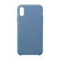 Acc. Чехол-накладка для iPhone Xs Apple Case (Кожа) (Голубой) (MVFP2ZM)