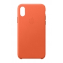Acc. Чехол-накладка для iPhone Xs Apple Case (Кожа) (Оранжевый) (MVFQ2ZM)