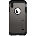 Acc. Чехол-накладка для iPhone Xs Max SGP Tough Armor (Поликарбонат/Силикон) (Серый/Черный) (065CS25