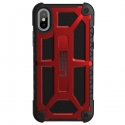 Acc. Чехол-накладка для iPhone Xs Max UAG Monarch Crimson (Поликарбонат/Метал) (Черный/Красный)