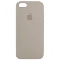 Acc. Чехол-накладка для iPhone 5S/SE Apple Case (Copy) (Силикон) (Светло-серый)