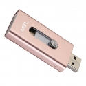Флешка MGL 3 in 1 Multi-Functions Lightning /USB/Micro USB 128 Gb Rose Gold