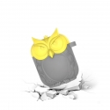 Acc. Чехол для AirPods TGM Owl (Силикон) (Серый/Желтый)