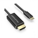 Асс. Кабель RavPower USB-С to HDMI (Black) (2m) (RP-CB006)