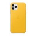 Acc. Чехол-накладка для iPhone 11 Pro Apple Case (Кожа) (Желтый) (MWYA2ZM)