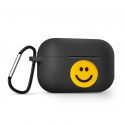 Acc. Чехол для AirPods Pro TGM Smile (Силикон) (Черный/Желтый)