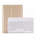 Acc. Чехол-книжка для iPad 10.2 TGM Smart Keyboard Case (Экокожа/Пластик) (Золотой/Белый)
