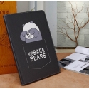 Acc. Чехол-книжка для iPad 10.2 TGM Bare Bears (Текстиль/Силикон) (Черный)
