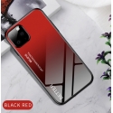 Acc. Чехол-накладка для iPhone 11 Eqvvol Gradient Tempered Glass Case (Пластик/Силикон) (Красный/Чер