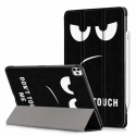 Acc. Чехол для iPad Pro 11 (2020) TGM Slim Folding Case Don`t Touch (Экокожа) (Черный/Белый)