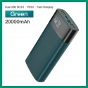 Асс.Дополнительная батарея Kuulaa Quick Charge 3.0 20000 mAh (Green)