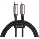 Асс. Кабель Baseus Water Drop Shaped Lamp Cable USB-C to USB-C (Black/Grey) (1m) (CATSD-J01)