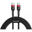 Асс. Кабель Baseus Cafule Series USB-C to USB-C (Black/Red) (1m) (CATKLF-G91)