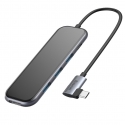 Асс. Переходник-адаптер Baseus USB-C Adapter USB-C to USB-C+3xUSB3.0 HUB (Gray) (0,1m) (UCN3277)