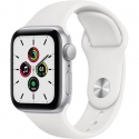 Годинники Apple Watch SE GPS 40mm Silver Aluminum Case with White Sport B. (MYDM2)