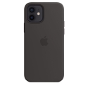 Acc. Чехол-накладка для iPhone 12/12 Pro Apple Case MagSafe (Силикон) (Черный) (MHL73)