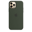 Acc. Чехол-накладка для iPhone 12/12 Pro Apple Case MagSafe (Силикон) (Тёмно-зеленый) (MHL33)