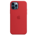 Acc. Чехол-накладка для iPhone 12 Pro Max Apple Case MagSafe (Copy) (Силикон) (Красный)
