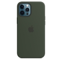 Acc. Чехол-накладка для iPhone 12 Pro Max Apple Case Cyprus Green (Copy) (Силикон) (Тёмно-зеленый)