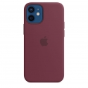 Acc. Чехол-накладка для iPhone 12 mini Apple Case Plum (Copy) (Силикон) (Бордо)