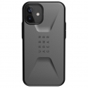 Acc. Чехол-накладка для iPhone 12 mini UAG Civilian Silver (Поликарбонат/Силикон) (Серый/Черный) (11