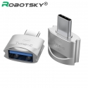 Асс. Переходник-адаптер TGM USB to Type-C Robotsky (Silver) (0,01m)
