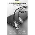 Асс. Кабель Baseus Cafule Series USB-C to Lightning (Black/Grey) (1m) (CATLJK-BO1)