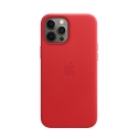 Acc. Чехол-накладка для iPhone 12/12 Pro Apple Case MagSafe (Copy) (Кожа) (Красный)