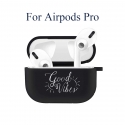 Acc. Чехол для AirPods Pro None Good Vibes (Силикон) (Черный)