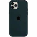Acc. Чехол-накладка для iPhone 12/12 Pro Apple Case MagSafe (Copy) (Кожа) (Тёмно-зеленый)