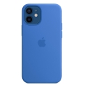 Acc. Чехол-накладка для iPhone 12 mini Apple Case MagSafe (Copy) (Силикон) (Голубой)