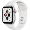 Годинники Apple Watch SE GPS + LTE 40mm Silver Aluminum Case with White Sport B. (MYE82)