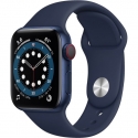 Годинники Apple Watch Series 6 GPS + LTE 40mm Blue Aluminum Case with Deep Navy Sport B. (M02R3)