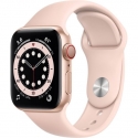 Годинники Apple Watch Series 6 GPS + LTE 40mm Gold Aluminum Case with Pink Sand Sport B. (M02P3)