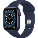 Годинники Apple Watch Series 6 GPS + LTE 44mm Blue Aluminum Case with Deep Navy Sport B. (M07J3)