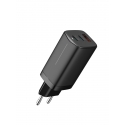 Асс. Сетевое беспроводное ЗУ WIWU Power Adapter Gan Charger Standart Black (GTC-6521)