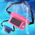 Acc. Чехол водонепроницаемый для iPhone 12 Pro Max TGM Waterproof Swimming Bag (Силикон) (Розовый)