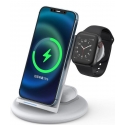 Асс. Сетевое беспроводное ЗУ WIWU Power Air 3 in 1 Wireless Charging Station White (PA3IN1)