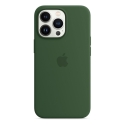 Acc. Чехол-накладка для iPhone 13 Pro Apple Case MagSafe Clover (Силикон) (Тёмно-зеленый) (MM2F3)